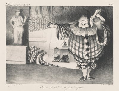 Sänk gardinen, farsen har tagit slut av Honoré Daumier