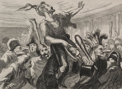 Operabal: länge leve lågorna av Honoré Daumier