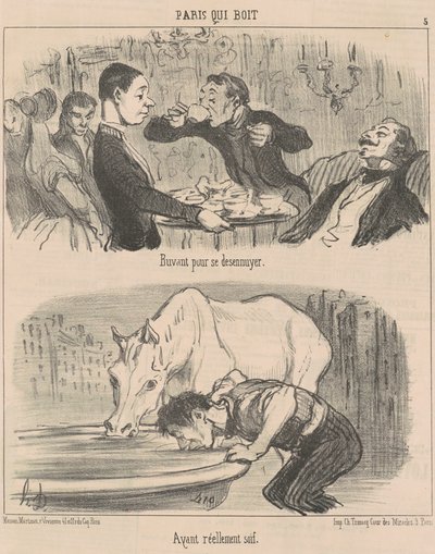 Dregglar för att bli uttråkad av Honoré Daumier