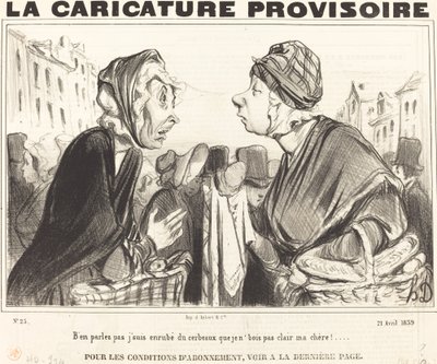 Prata inte om det, jag är täckt av hjärnor... av Honoré Daumier