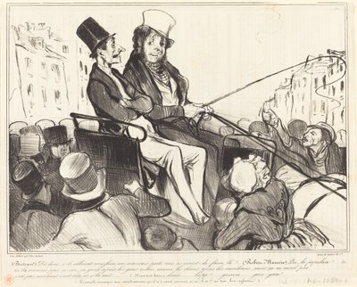 Bertrand, säg mig, om de skulle tvinga oss... av Honoré Daumier