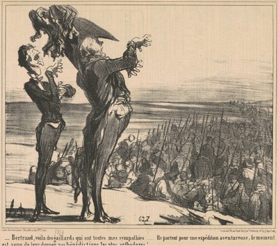Bertrand, här är några killar... av Honoré Daumier