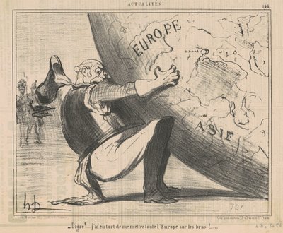 Attans! ... Jag hade fel att sätta mig själv ... av Honoré Daumier