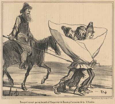 Bukett skickad ... Till kejsaren av Ryssland ... av Honoré Daumier