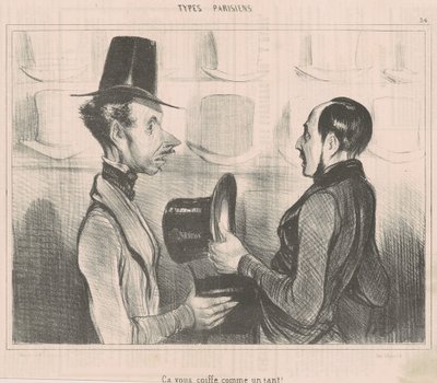 Den passar dig som handen i handsken! av Honoré Daumier