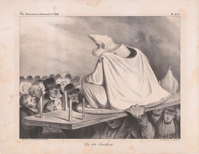 Karikatyr av Louis Philippe I 1773-1850, kung av fransmännen, 1834. av Honoré Daumier