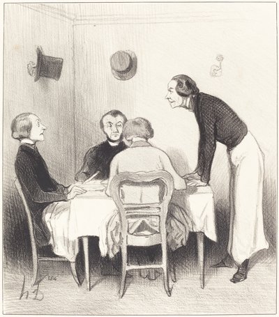 restaurang morot av Honoré Daumier