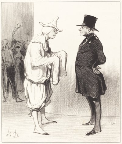 Ytterspelares morot av Honoré Daumier
