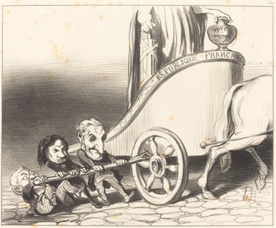 Den här vagnen kommer alltid att fungera... av Honoré Daumier