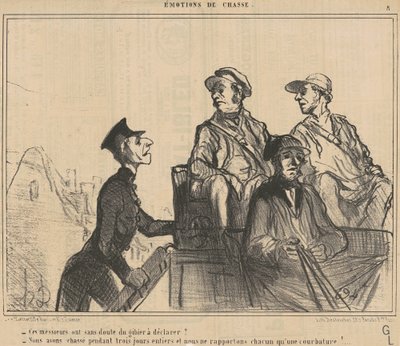 Dessa herrar har ... spel att deklarera? ... av Honoré Daumier