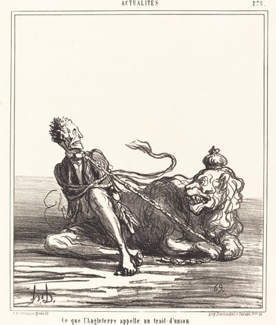 Vad England kallar bindestreck av Honoré Daumier