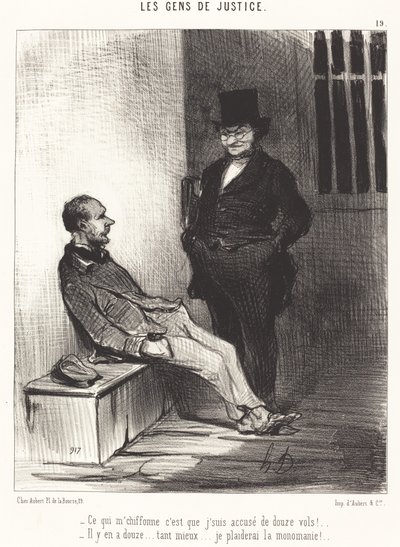 Det som stör mig är... tolv flyg!... av Honoré Daumier