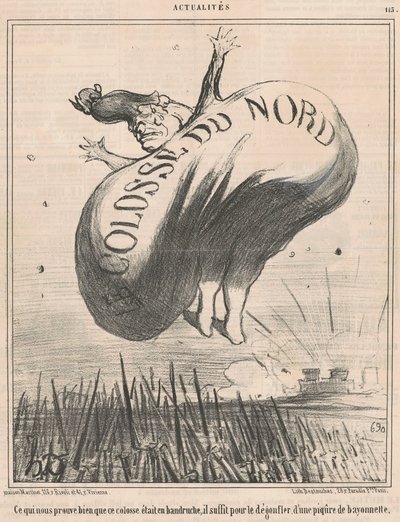 Vilket bevisar för oss... att denna koloss... av Honoré Daumier