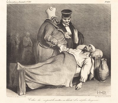 Den här, vi kan befria honom! (Den här kan vi befria! Han är inte längre farlig!) av Honoré Daumier