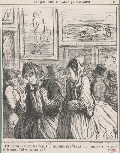 I år igen Venus... av Honoré Daumier