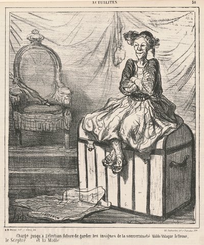 Anklagade ... för att skydda suveränitetstecken av Honoré Daumier