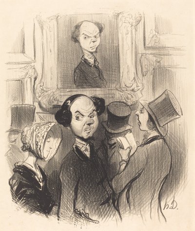 Charmad att bli avslöjad... av Honoré Daumier