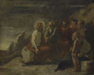 Kristus och hans lärjungar av Honoré Daumier
