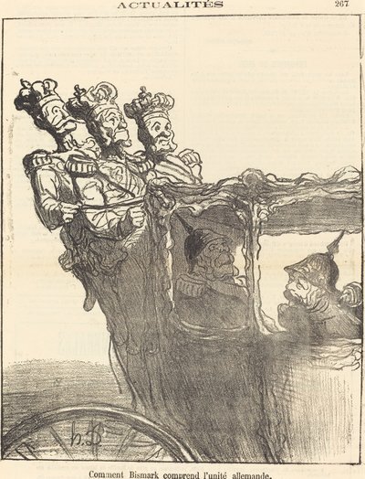 Hur Bismarck förstår tysk enhet av Honoré Daumier