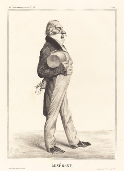 Greve Horace Sebastiani av Honoré Daumier