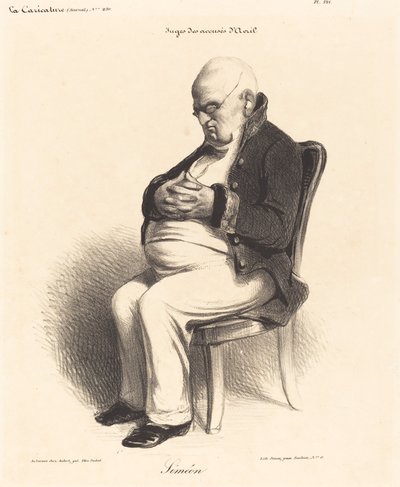 Greve J.-Jerome Simeon av Honoré Daumier