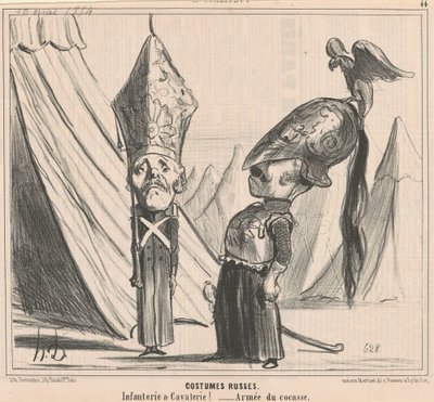 Kostymer russ av Honoré Daumier