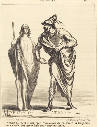 Tro mig! ta min arm... av Honoré Daumier