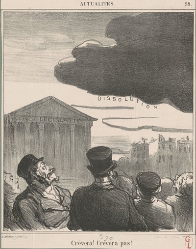 kommer skapa! Kommer inte att skapa! av Honoré Daumier