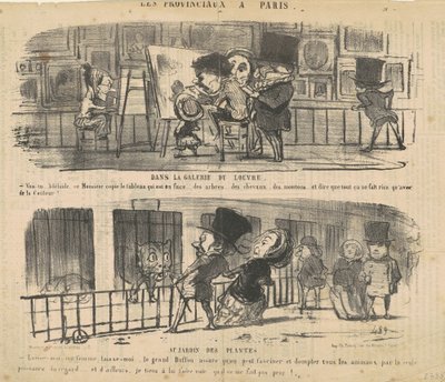 I Louvren av Honoré Daumier