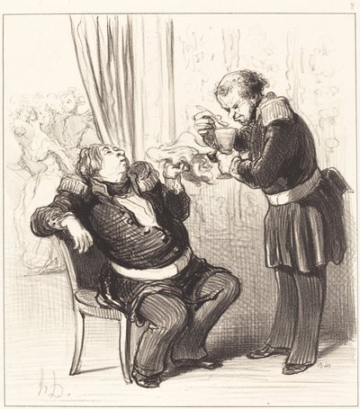 Vi har definitivt för roligt, Guillochard!... av Honoré Daumier