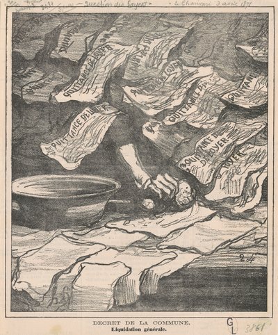 Kommunens dekret av Honoré Daumier