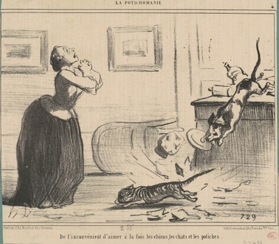Från nackdelen att älska samtidigt... av Honoré Daumier