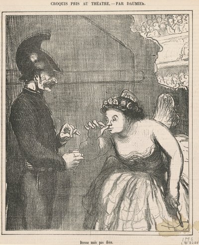 Gudinna men inte stolt av Honoré Daumier
