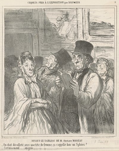 Framför målningen av M. G. Moreau av Honoré Daumier