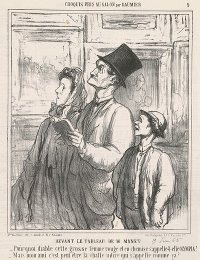 Framför M. Manets målning av Honoré Daumier