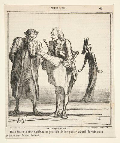 Dialog of the Dead - Säg så min kära Galileen av Honoré Daumier