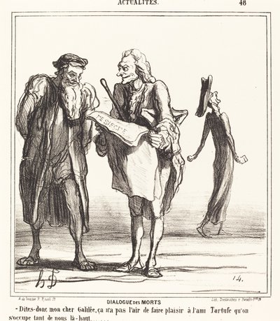 De dödas dialog av Honoré Daumier