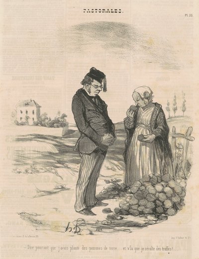 Men att säga att jag satt potatis... av Honoré Daumier
