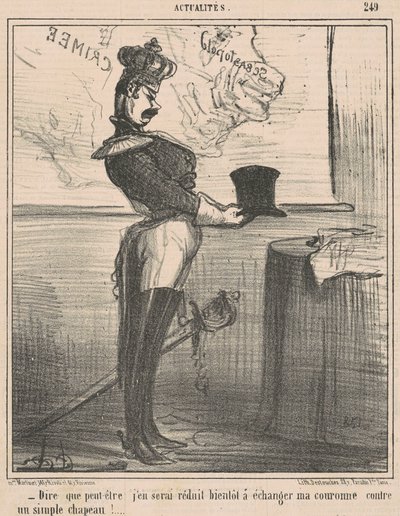 Att säga att jag kanske blir reducerad till det... av Honoré Daumier