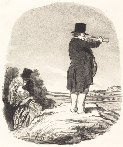 Säg min fru... Jag ser ingenting! av Honoré Daumier