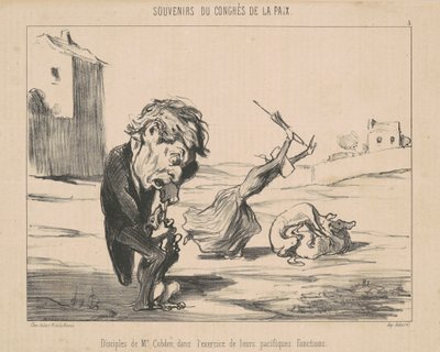 Lärjungar av M. Cobden av Honoré Daumier