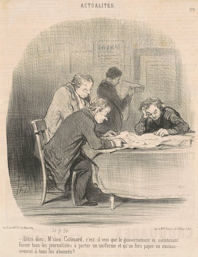 Säg, herr Colimard... av Honoré Daumier