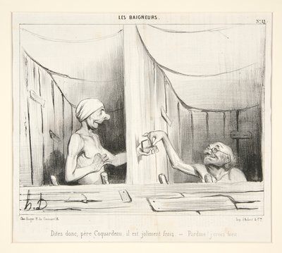 Säg, fader Coquardeau, det är ganska fräscht av Honoré Daumier