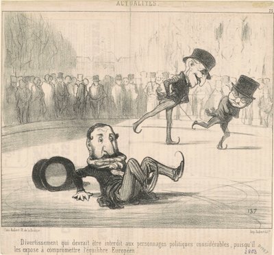 Underhållning som borde förbjudas... av Honoré Daumier
