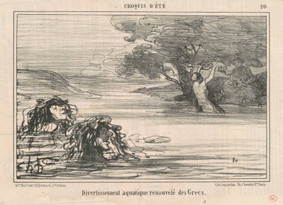 Underhållning ... förnyad från grekerna av Honoré Daumier