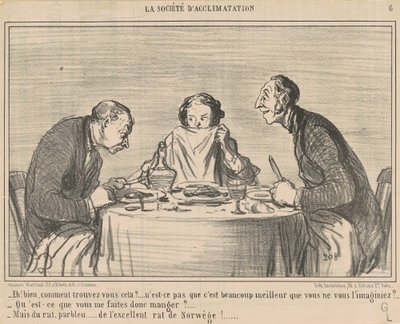 Hallå! Hur hittar du det? av Honoré Daumier