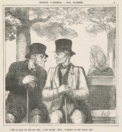 Hon är fortfarande väldigt bra, den här damen... av Honoré Daumier