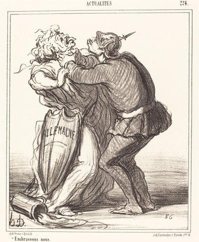 Låt oss kyssas av Honoré Daumier