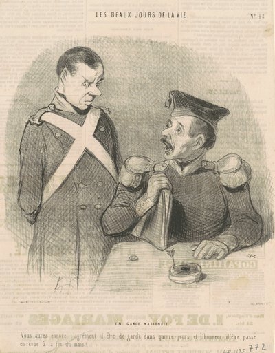 I nationalgardet av Honoré Daumier