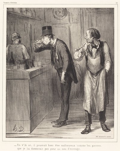 Det finns en, han kan mycket väl vara olycklig... av Honoré Daumier